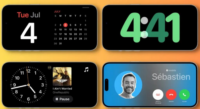 阳谷苹果手机维修分享iOS17横屏充电待机显示有什么好处 