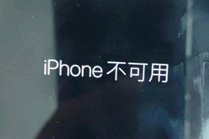 阳谷苹果服务网点分享锁屏界面显示“iPhone 不可用”如何解决 